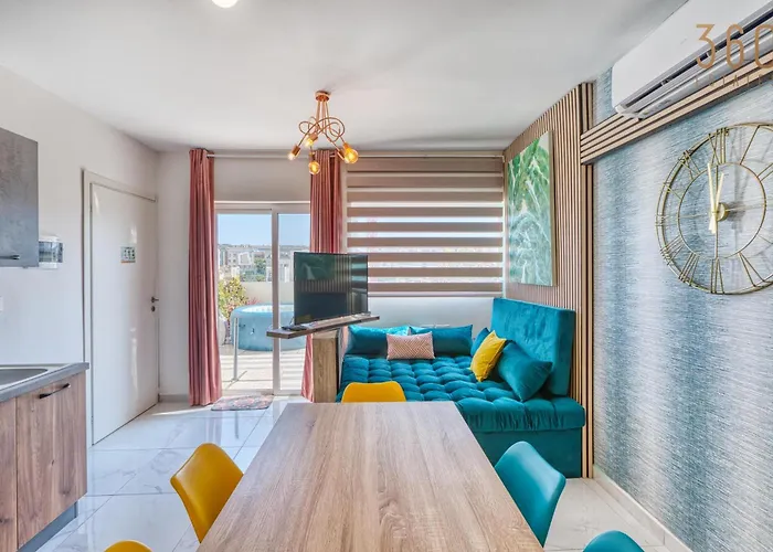 Sunsoaked Msida Penthouses With Hot Tub, Wifi & Ac By 360 Estates Apartamento Santa Vennera